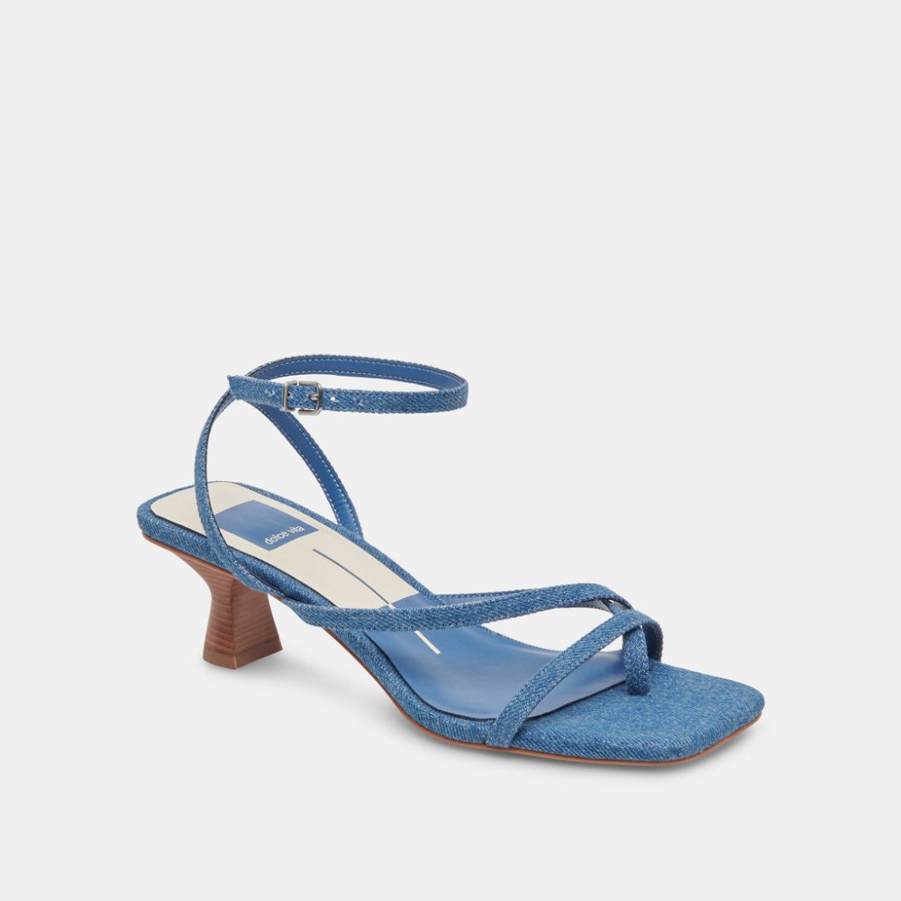 Dolce Vita Baylor Heels Blue Denim