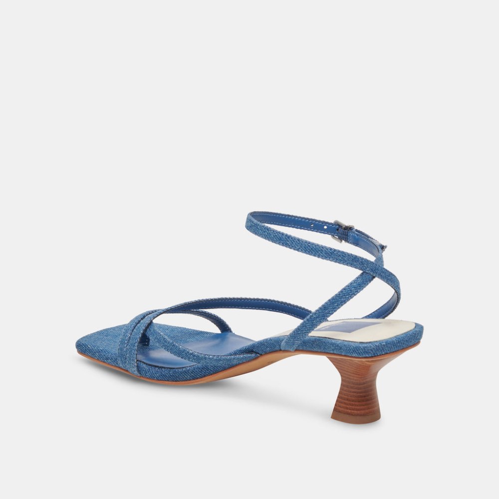 Dolce Vita Baylor Heels Blue Denim
