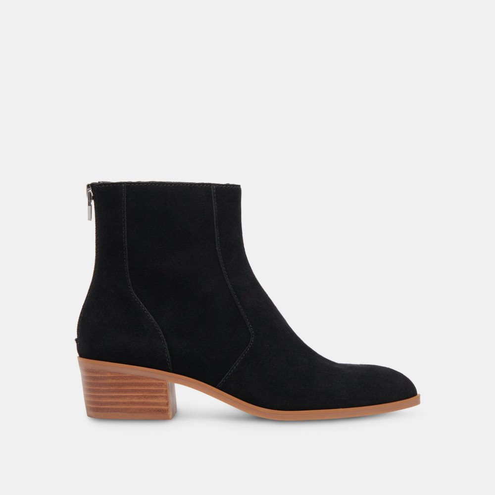 Dolce Vita Ayisha Booties Onyx Suede