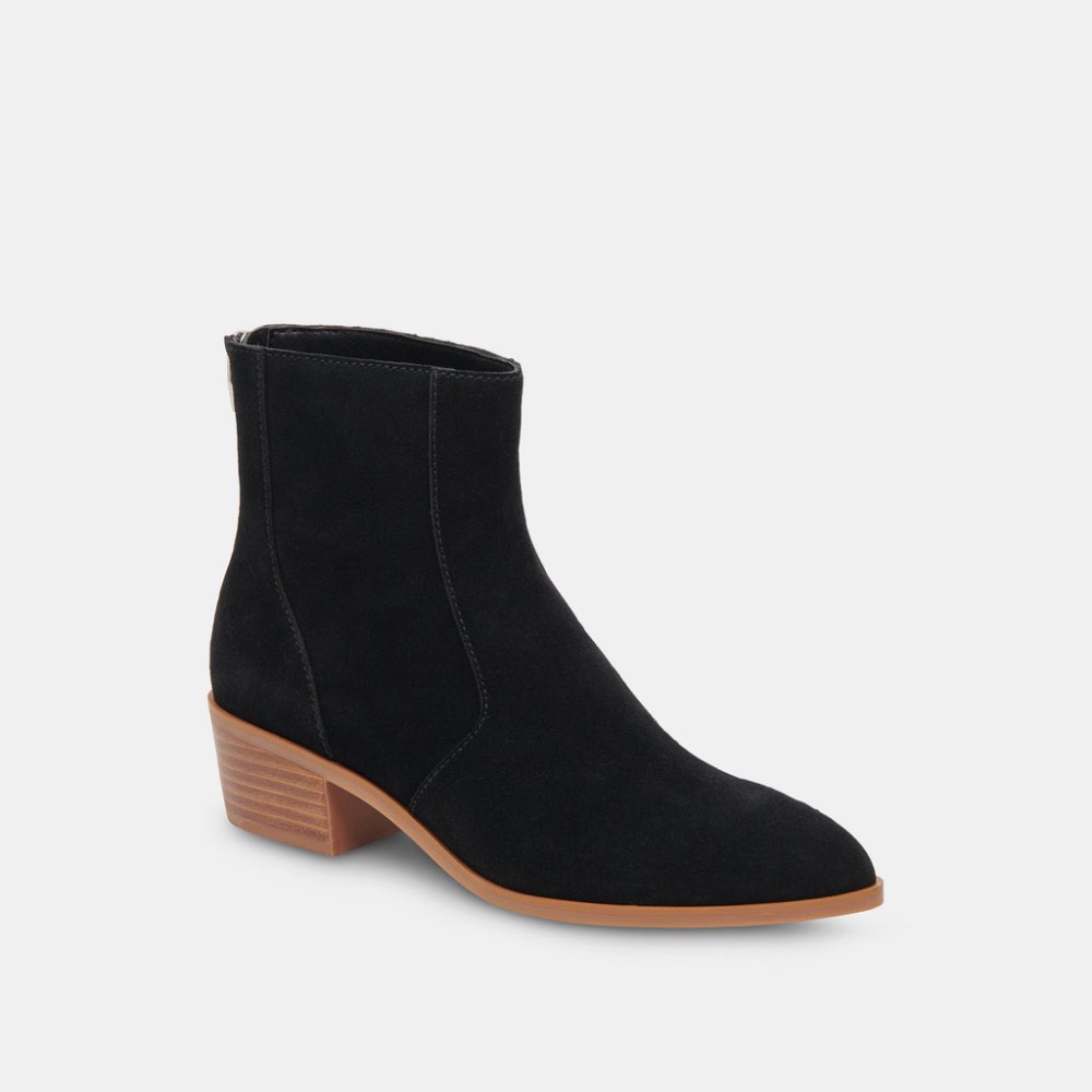 Dolce Vita Ayisha Booties Onyx Suede