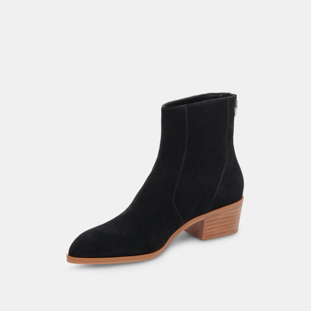 Dolce Vita Ayisha Booties Onyx Suede