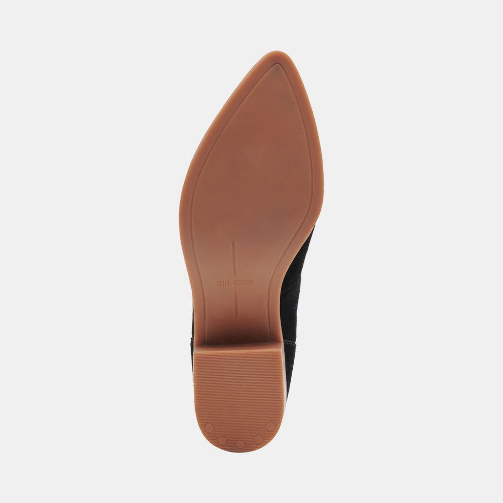 Dolce Vita Ayisha Booties Onyx Suede