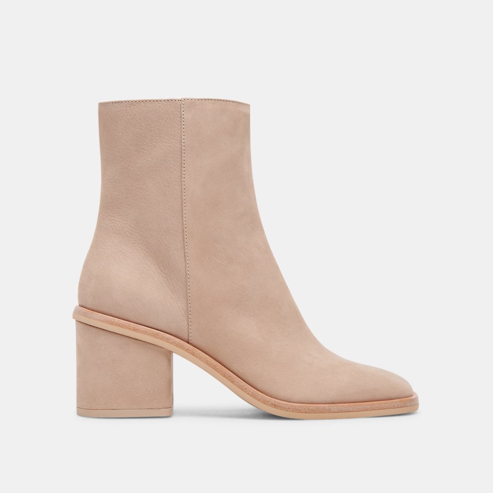 Dolce Vita Dapper Booties Taupe Nubuck