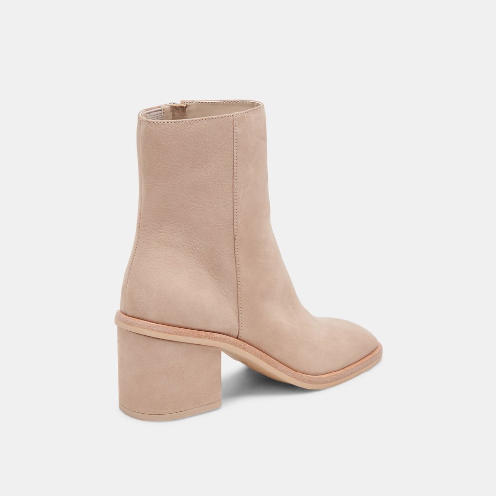 Dolce Vita Dapper Booties Taupe Nubuck