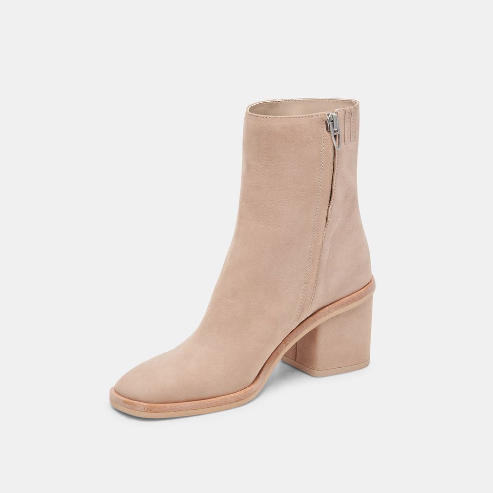 Dolce Vita Dapper Booties Taupe Nubuck