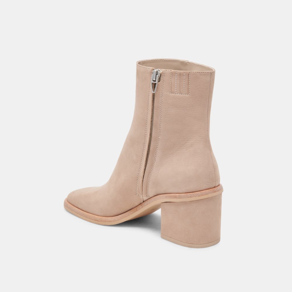 Dolce Vita Dapper Booties Taupe Nubuck