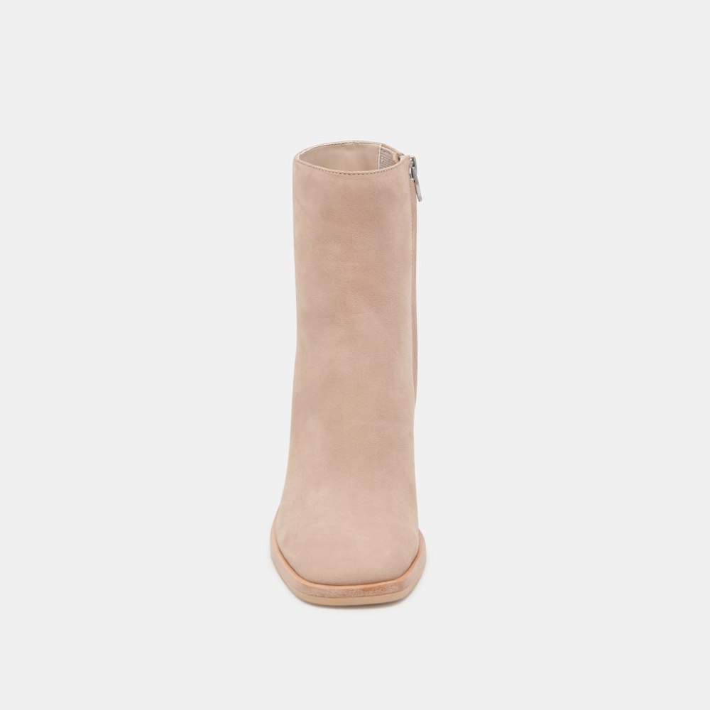 Dolce Vita Dapper Booties Taupe Nubuck