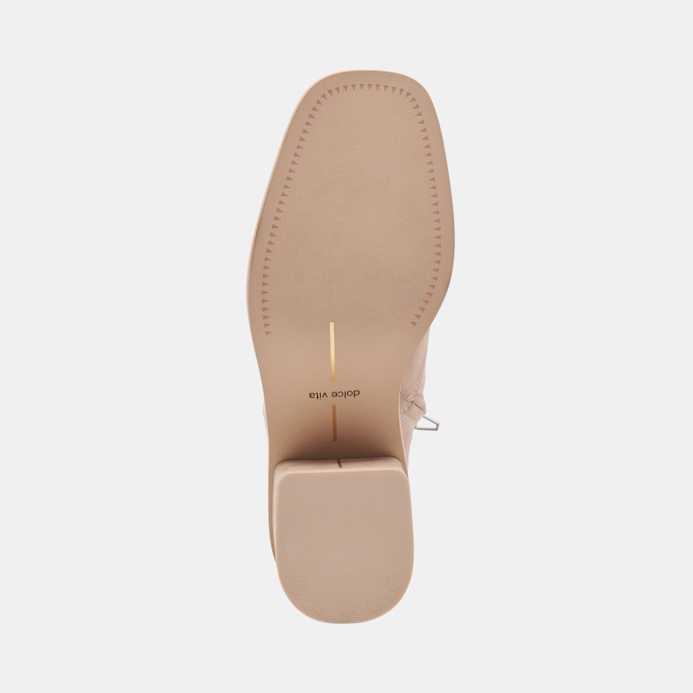 Dolce Vita Dapper Booties Taupe Nubuck