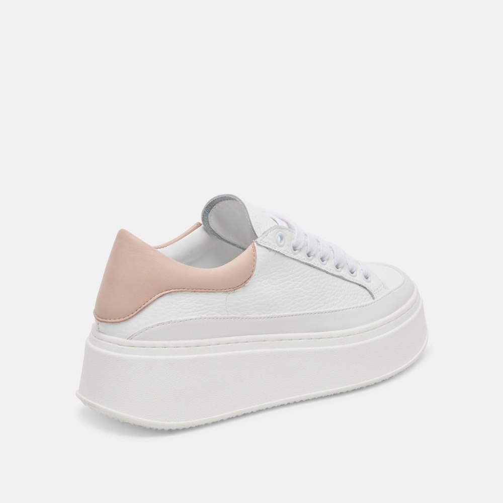 Dolce Vita Wyett Sneakers White Tan Leather