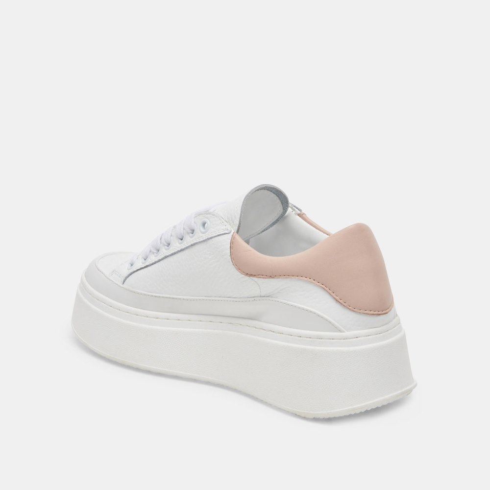 Dolce Vita Wyett Sneakers White Tan Leather