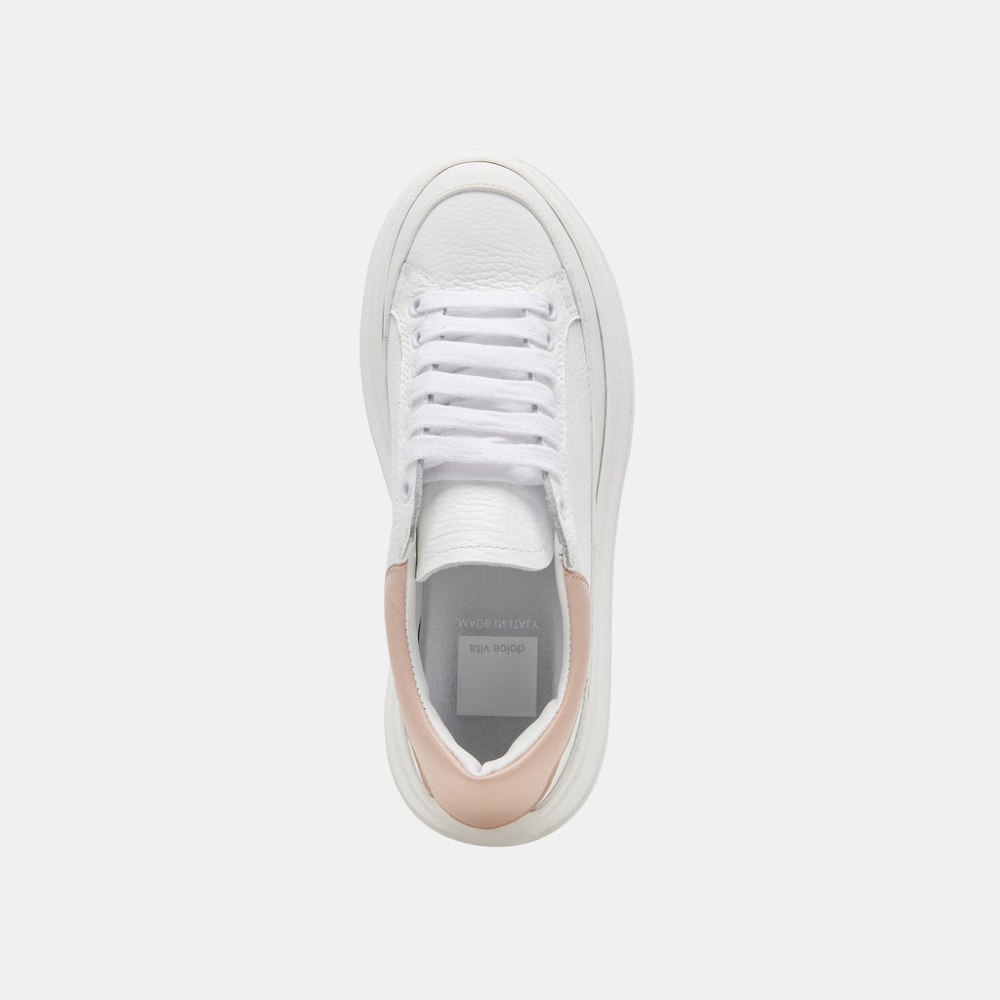 Dolce Vita Wyett Sneakers White Tan Leather