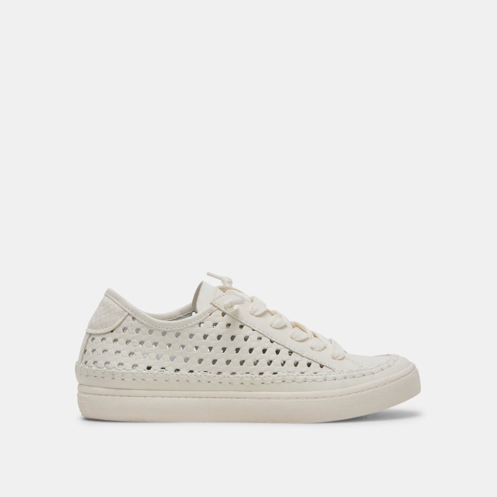 Dolce Vita Zolen Sneakers White Perforated Leather
