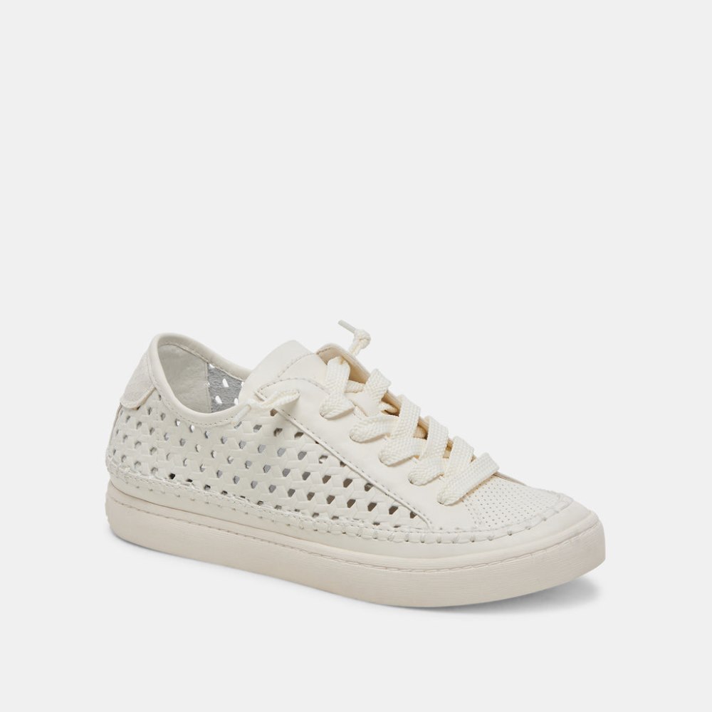 Dolce Vita Zolen Sneakers White Perforated Leather