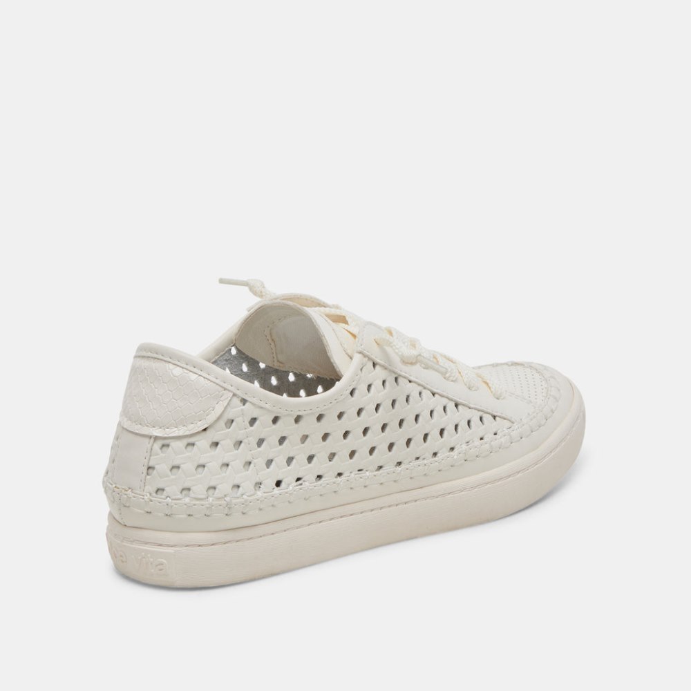 Dolce Vita Zolen Sneakers White Perforated Leather