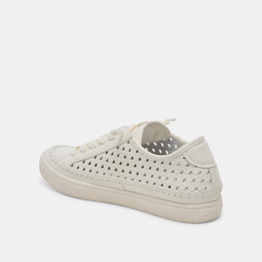 Dolce Vita Zolen Sneakers White Perforated Leather