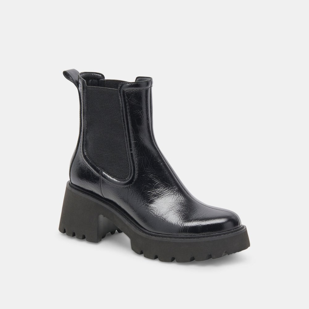 Dolce Vita Hawk H2o Booties Midnight Crinkle Patent