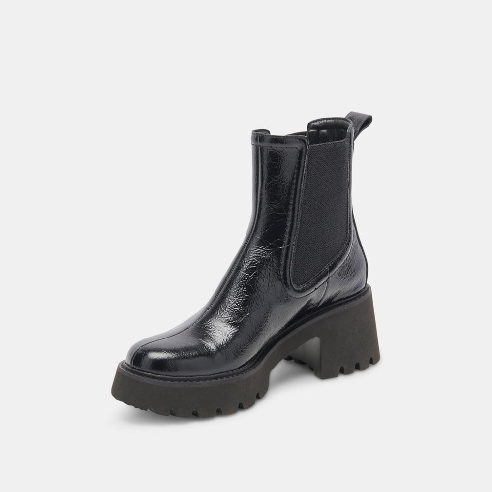 Dolce Vita Hawk H2o Booties Midnight Crinkle Patent