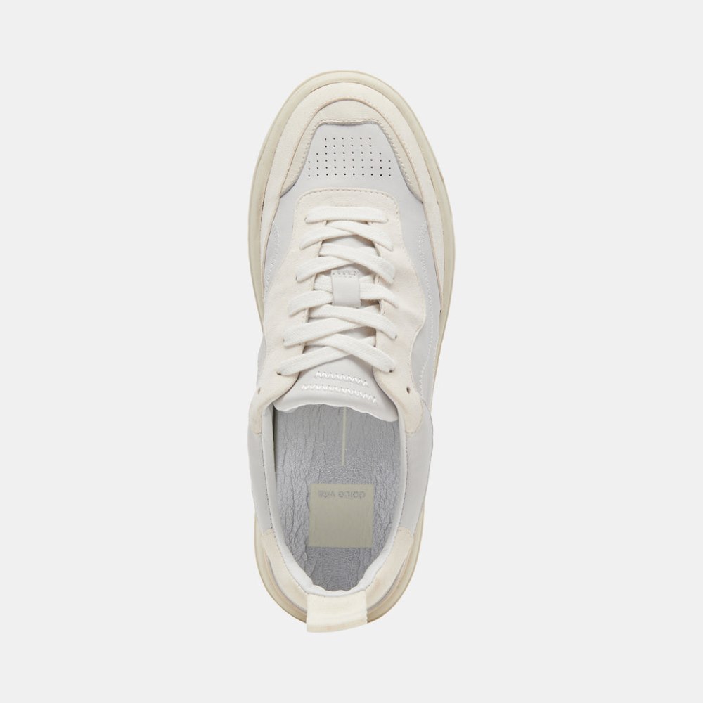 Dolce Vita Adella Sneakers Off White Leather
