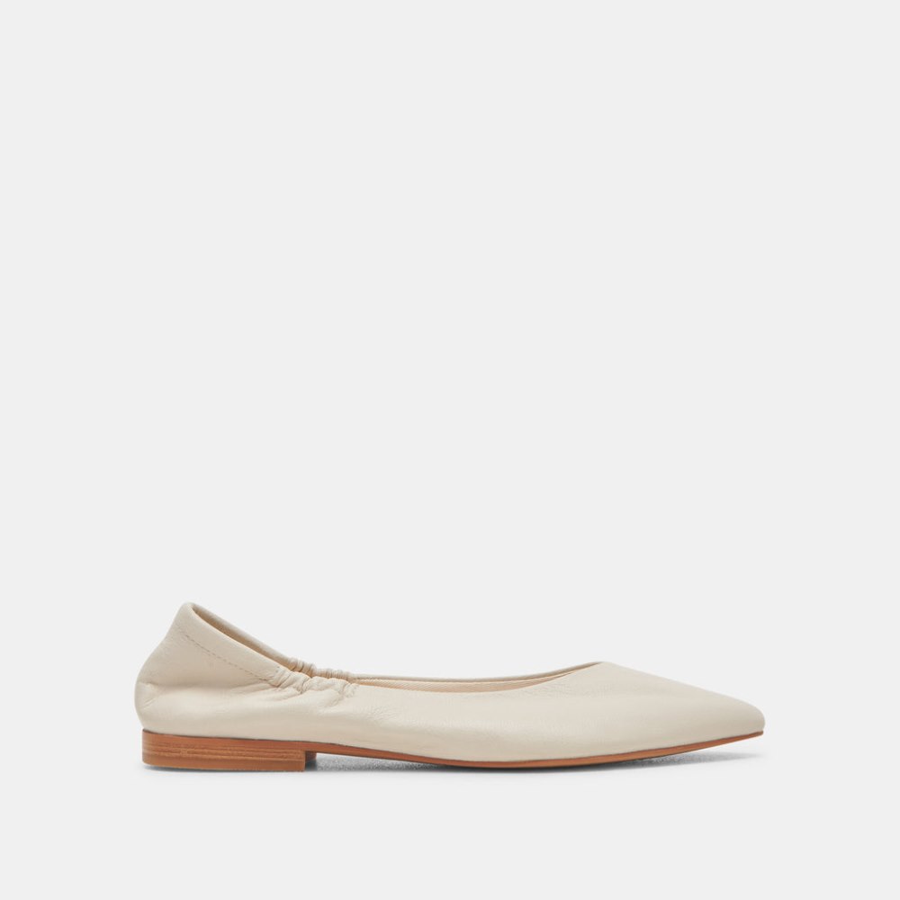 Dolce Vita Nadav Ballet Flats Ivory Leather