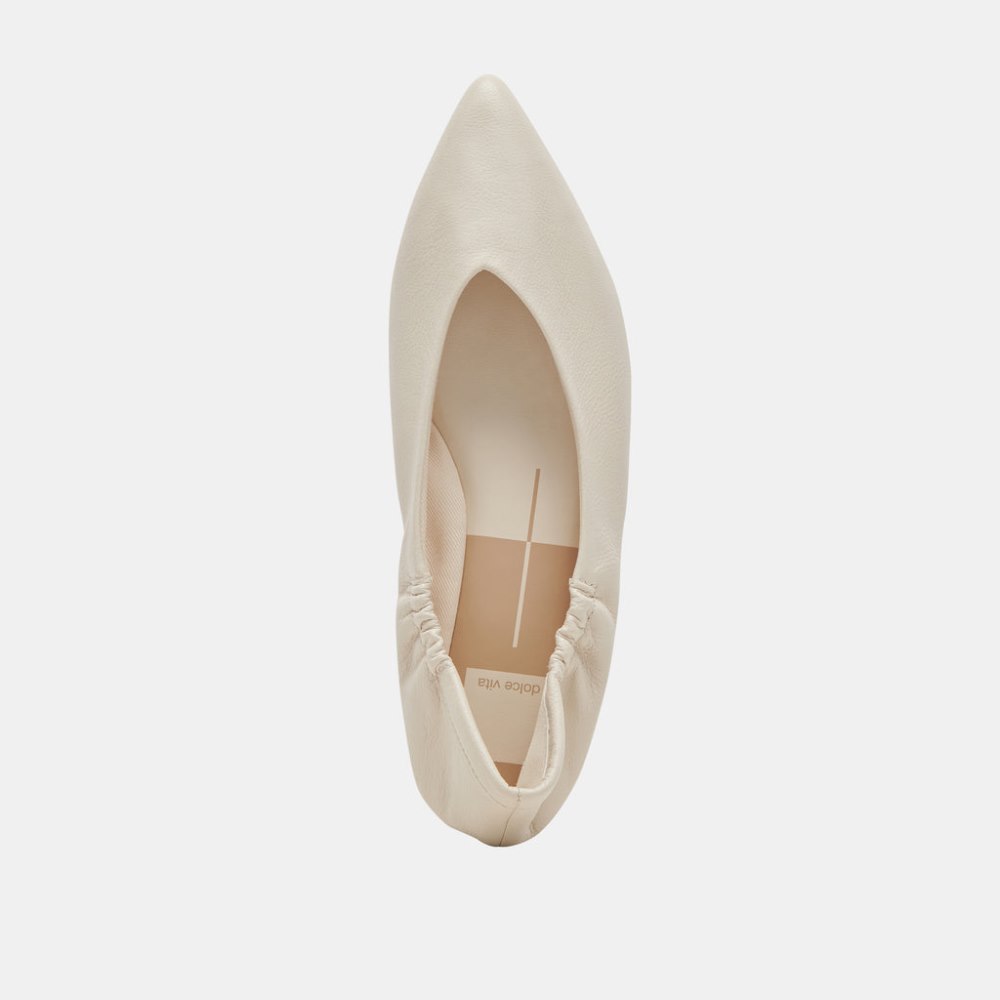 Dolce Vita Nadav Ballet Flats Ivory Leather