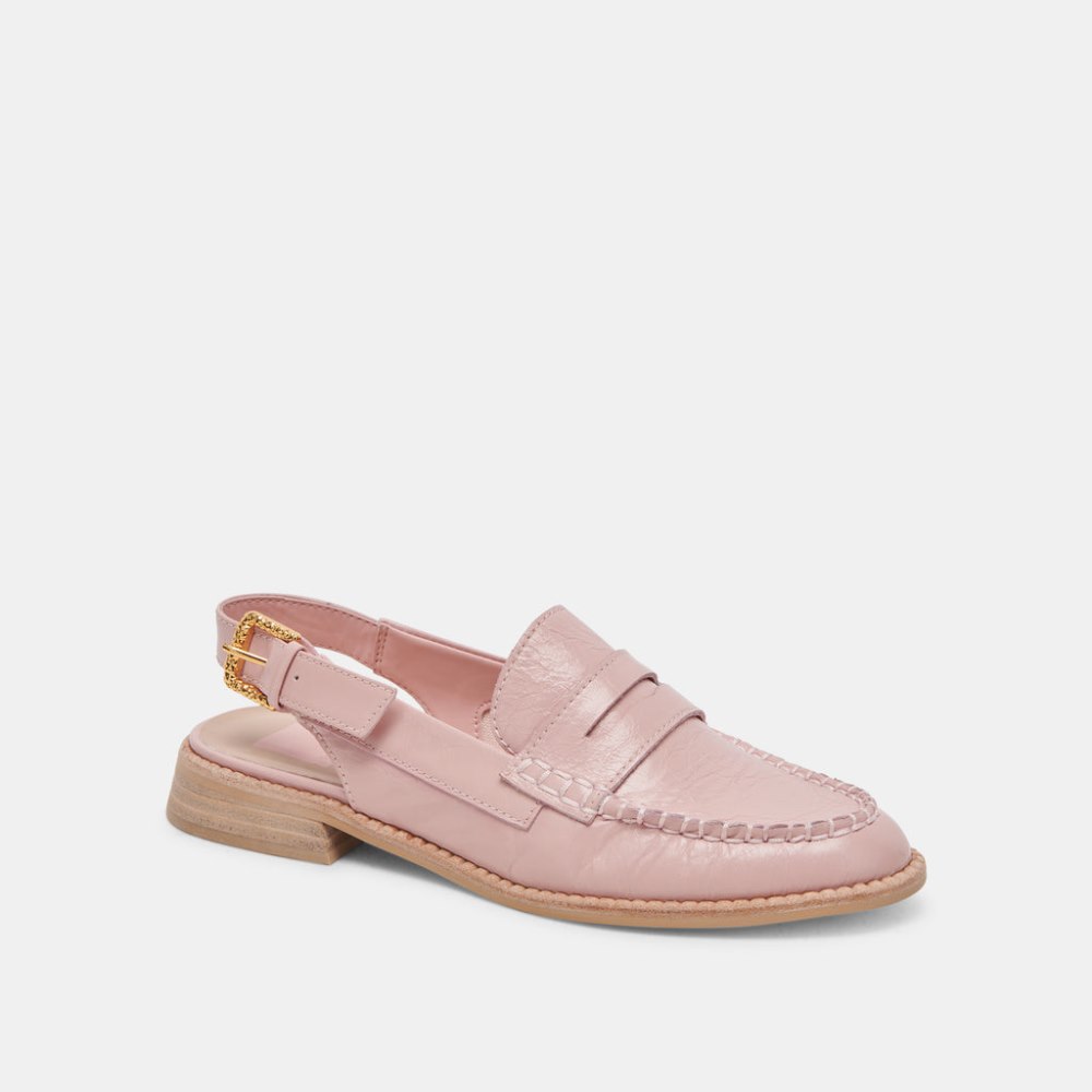 Dolce Vita Hardi Loafers Pink Crinkle Patent
