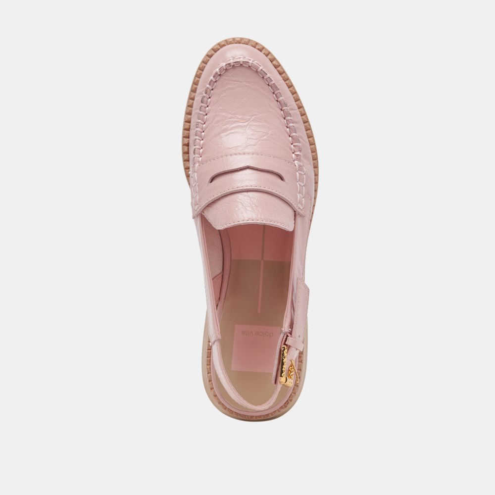 Dolce Vita Hardi Loafers Pink Crinkle Patent
