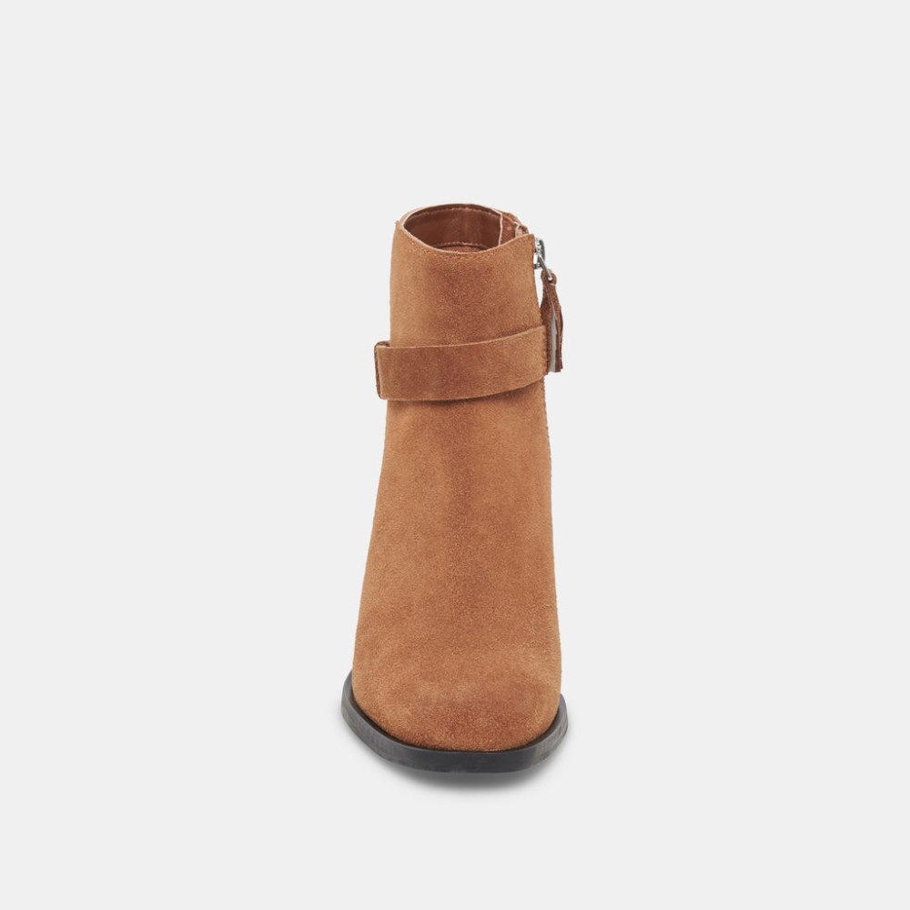 Dolce Vita Leland Booties Brown Suede