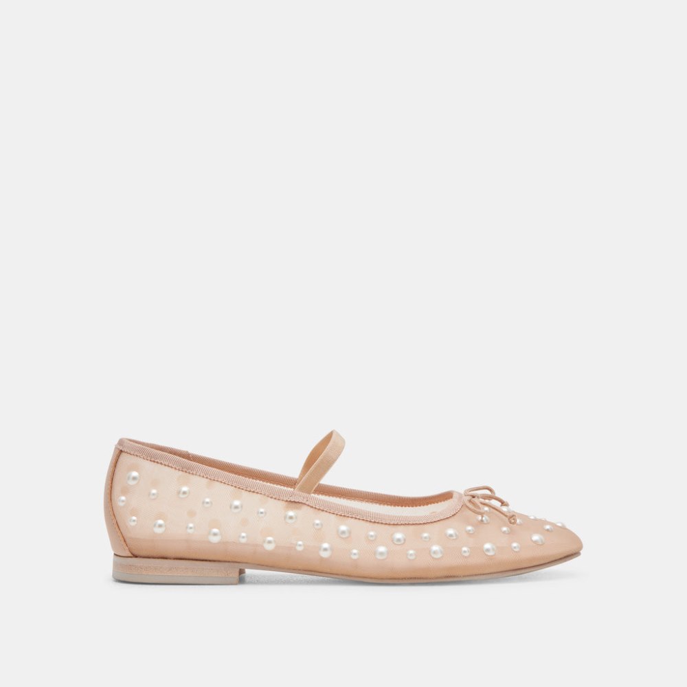 Dolce Vita Cadel Pearl Ballet Flats Blush Mesh