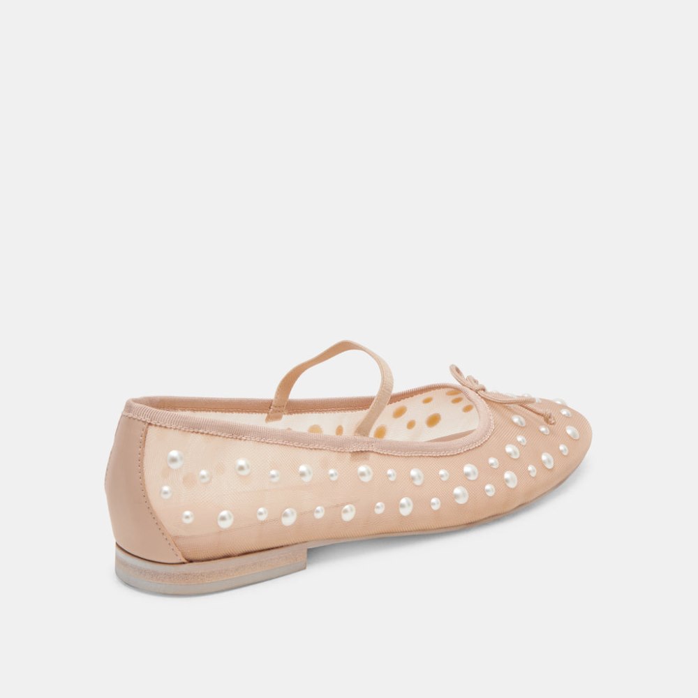 Dolce Vita Cadel Pearl Ballet Flats Blush Mesh