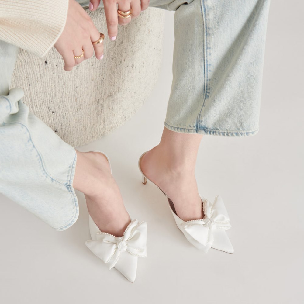 Dolce Vita Kayli Pearl Heels Vanilla Pearls