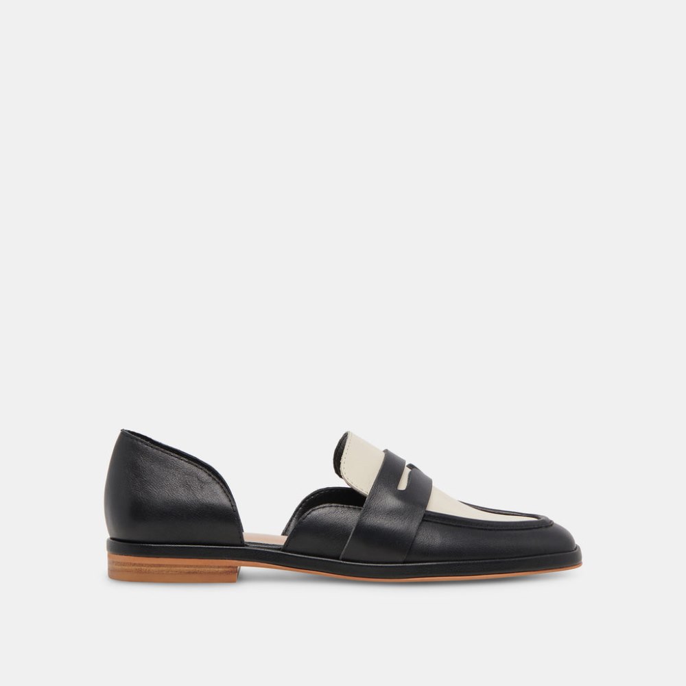 Dolce Vita Moyra Flats Black White Leather