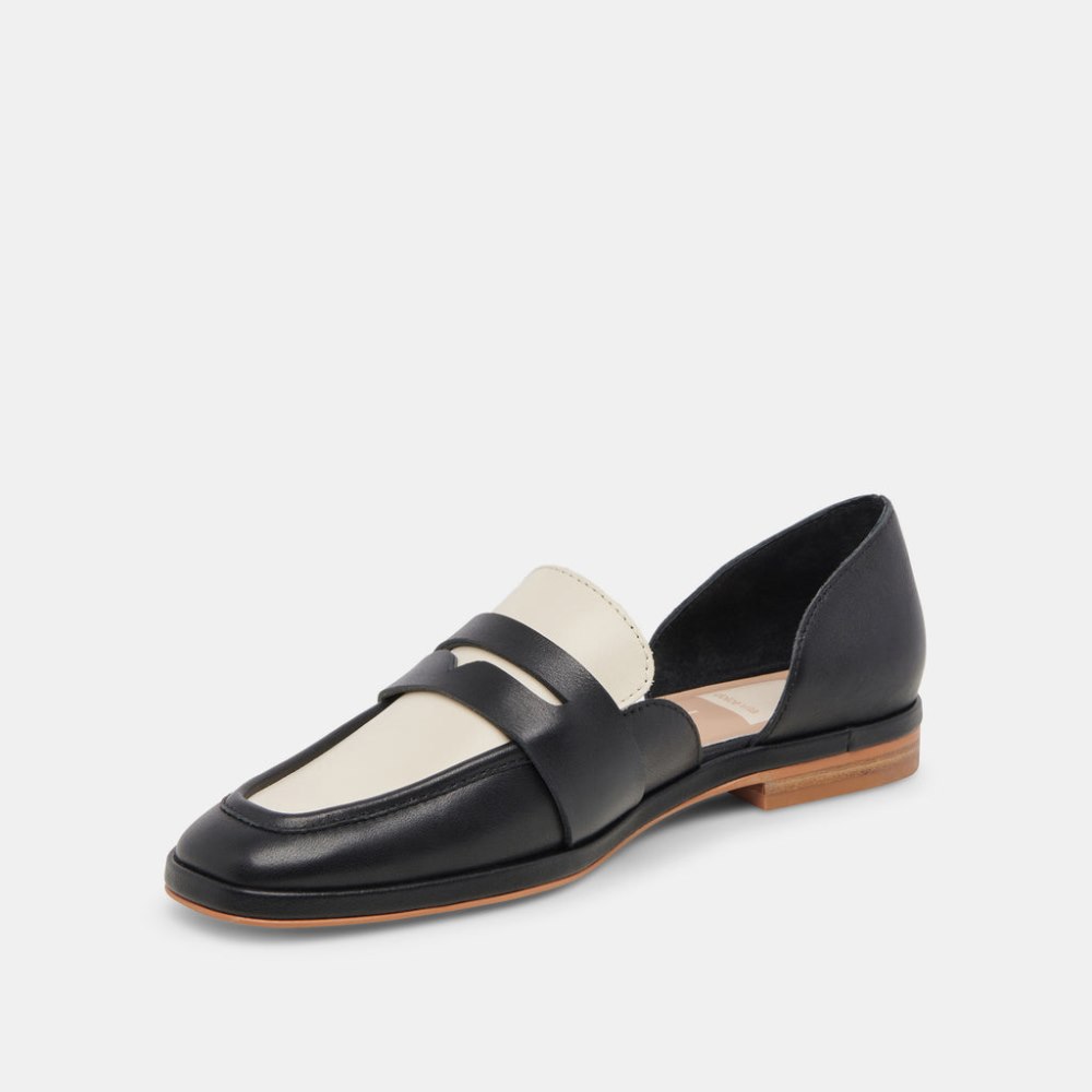 Dolce Vita Moyra Flats Black White Leather