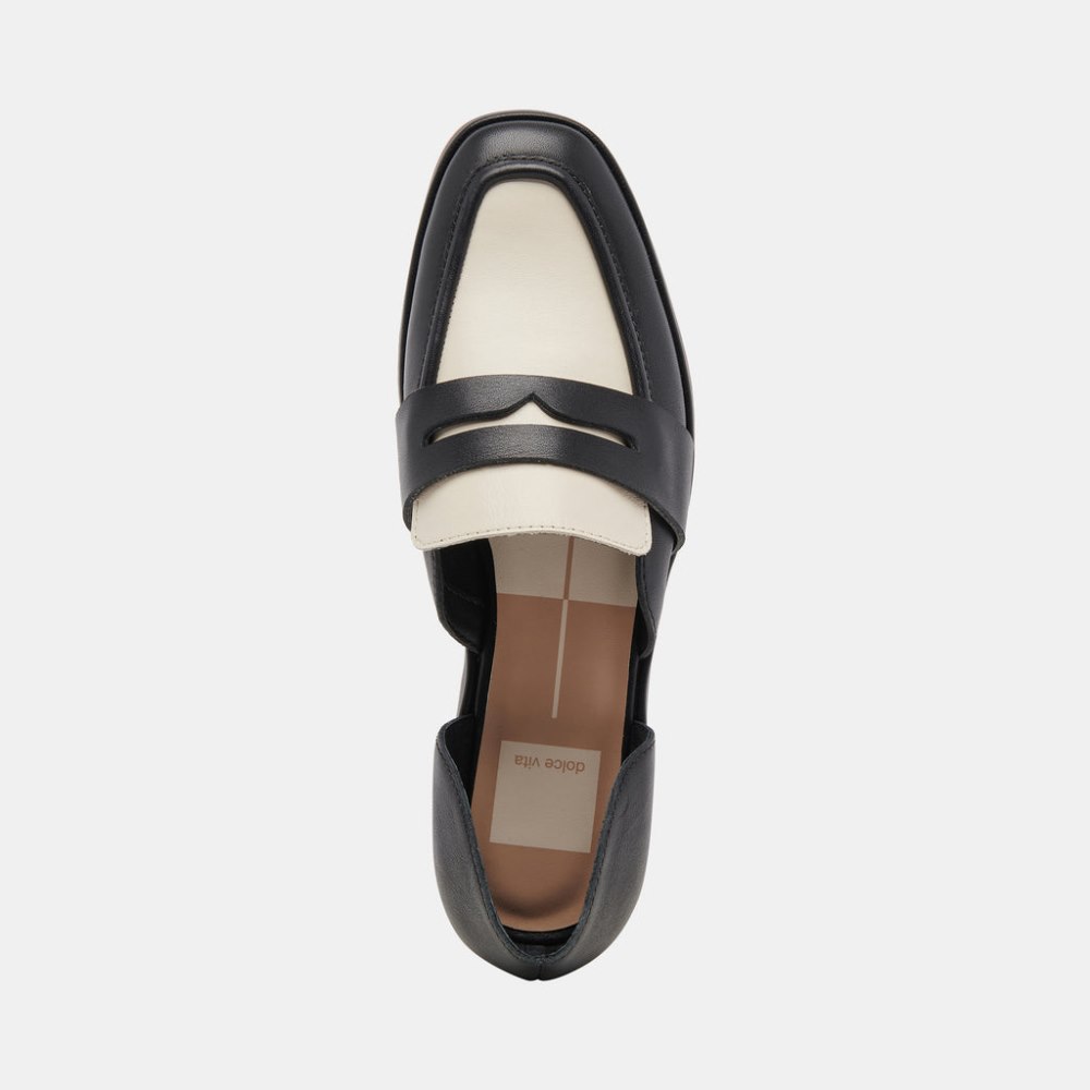 Dolce Vita Moyra Flats Black White Leather