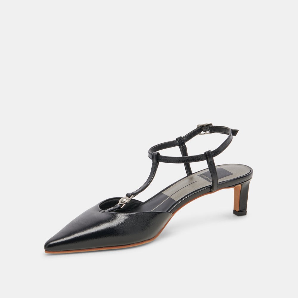 Dolce Vita Lavon Heels Black Leather