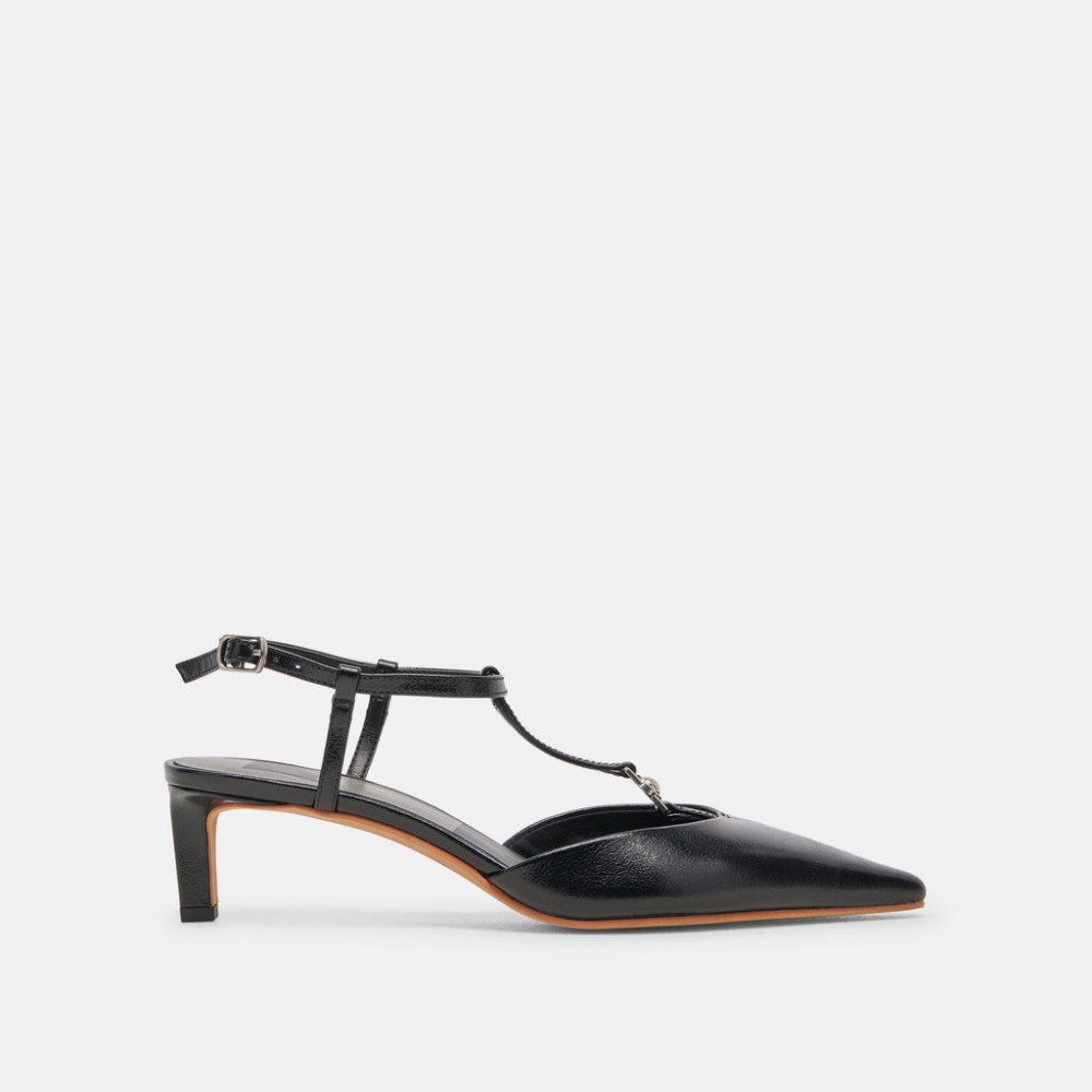 Dolce Vita Lavon Heels Black Leather