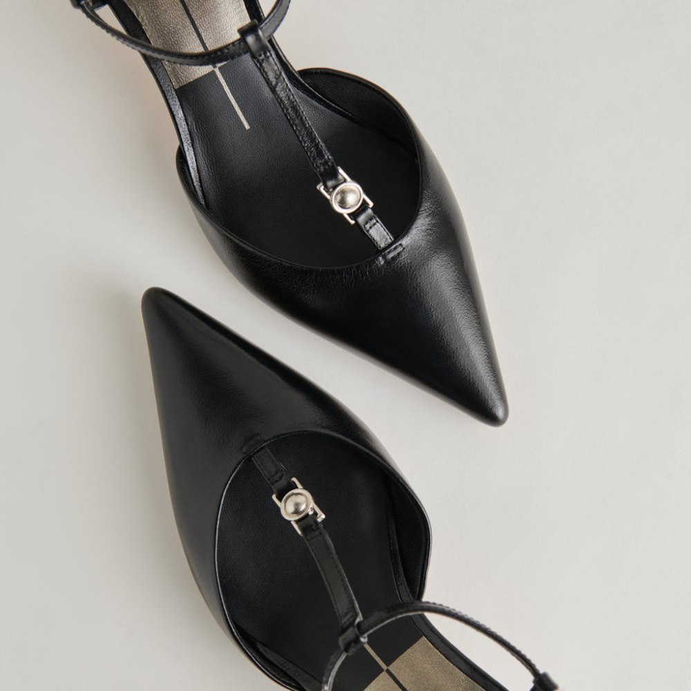 Dolce Vita Lavon Heels Black Leather