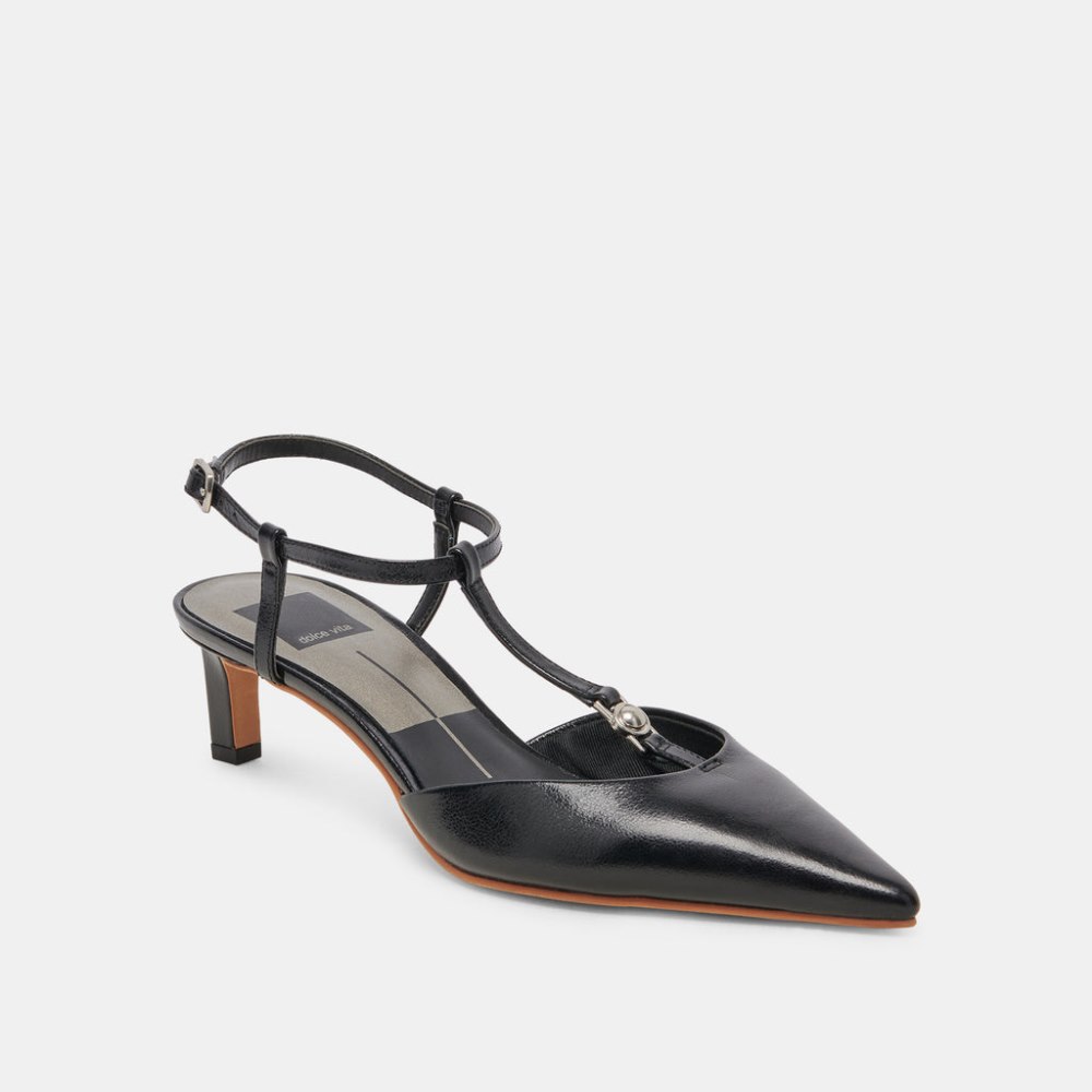 Dolce Vita Lavon Heels Black Leather