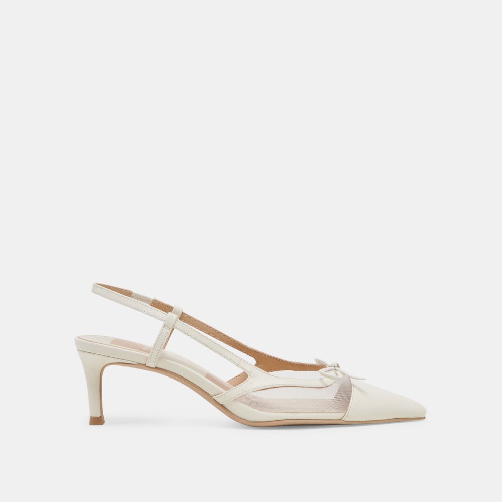 Dolce Vita Kandi Heels White Mesh