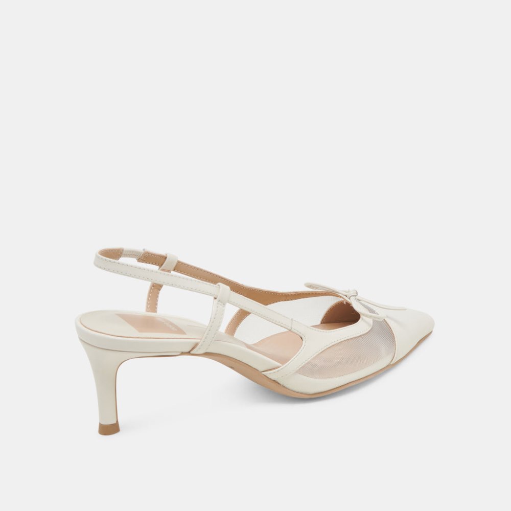 Dolce Vita Kandi Heels White Mesh