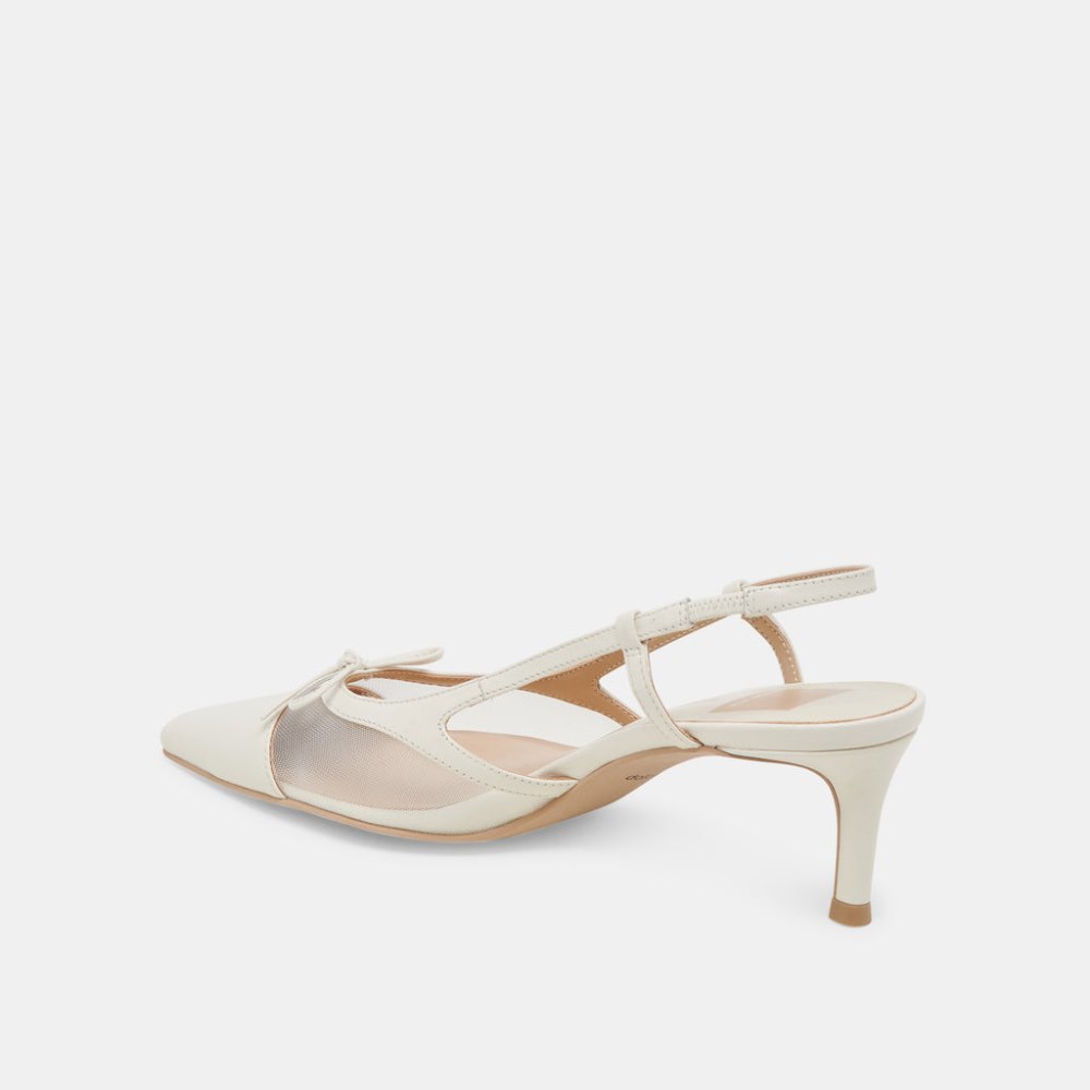 Dolce Vita Kandi Heels White Mesh