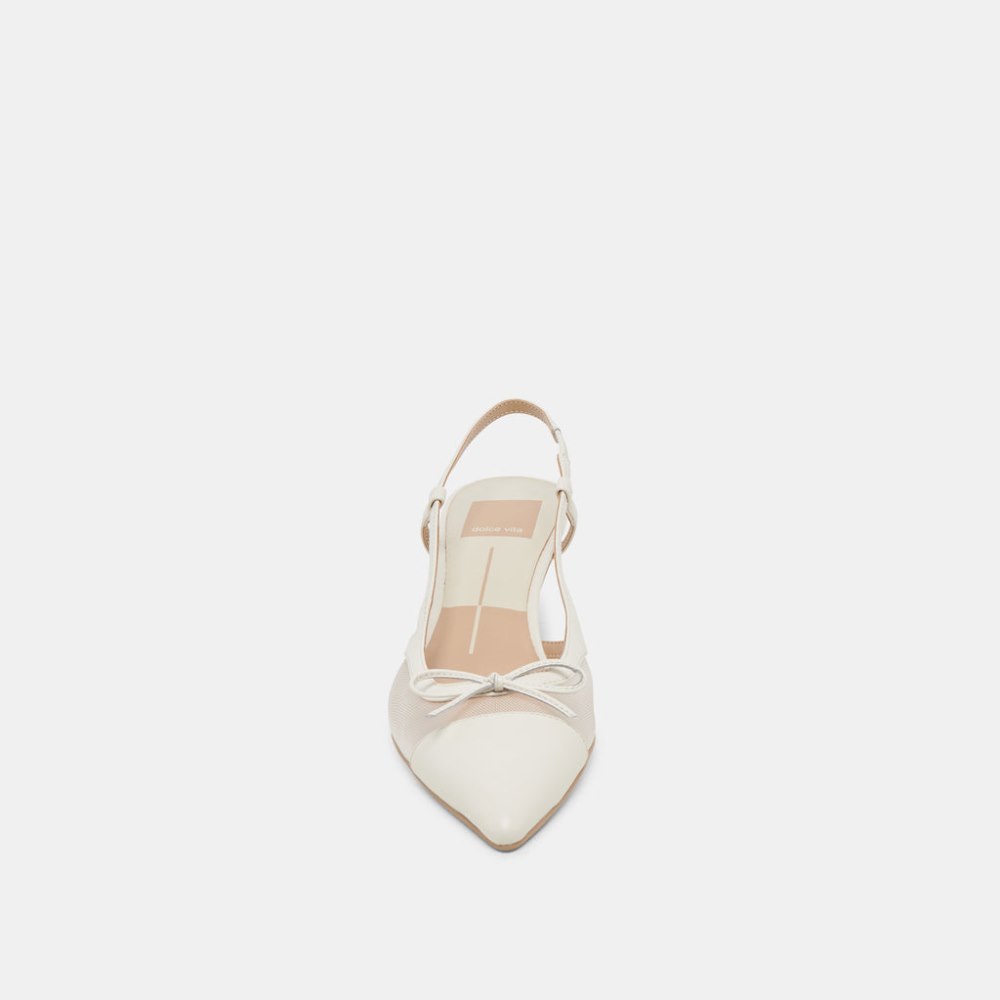Dolce Vita Kandi Heels White Mesh