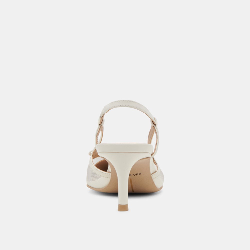 Dolce Vita Kandi Heels White Mesh
