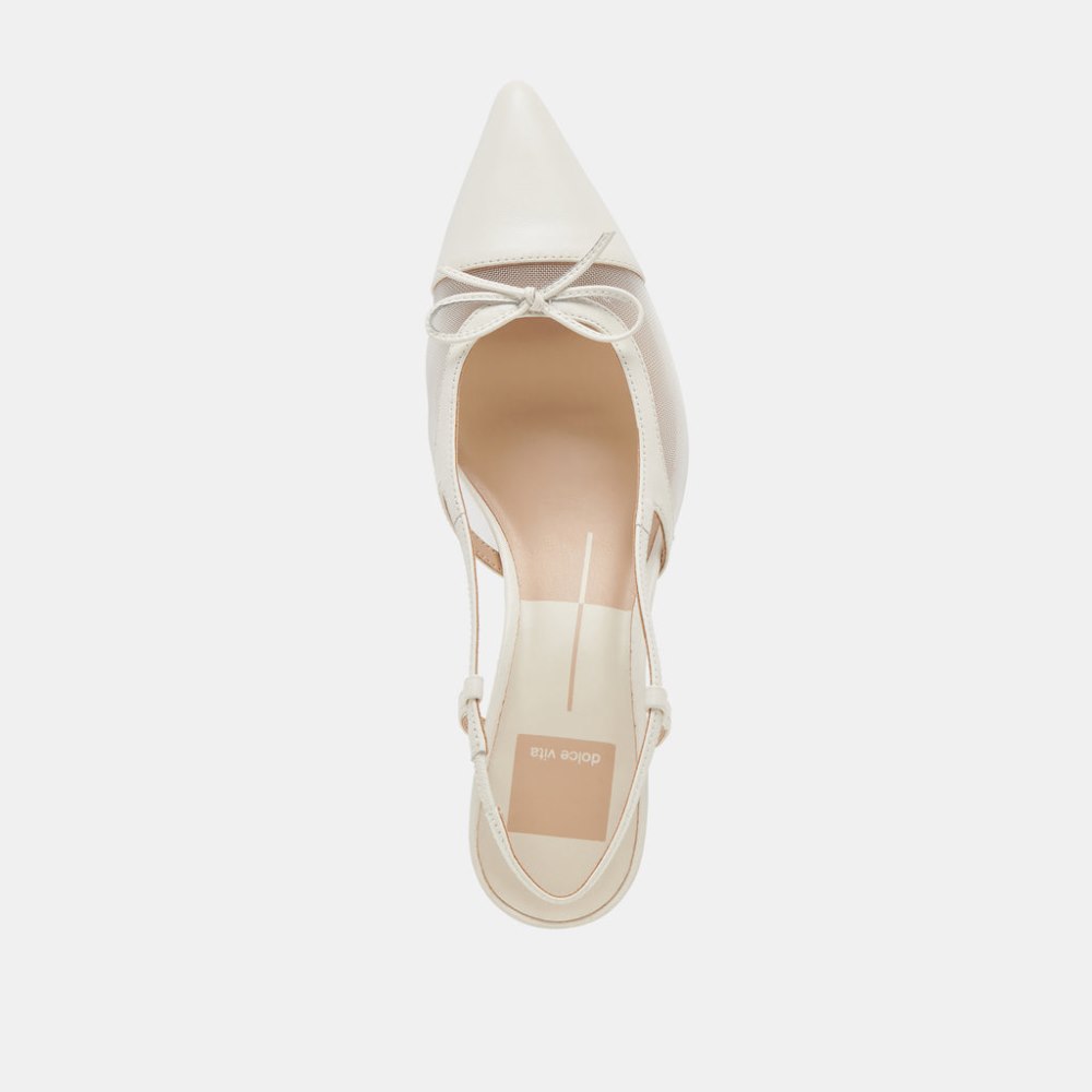 Dolce Vita Kandi Heels White Mesh