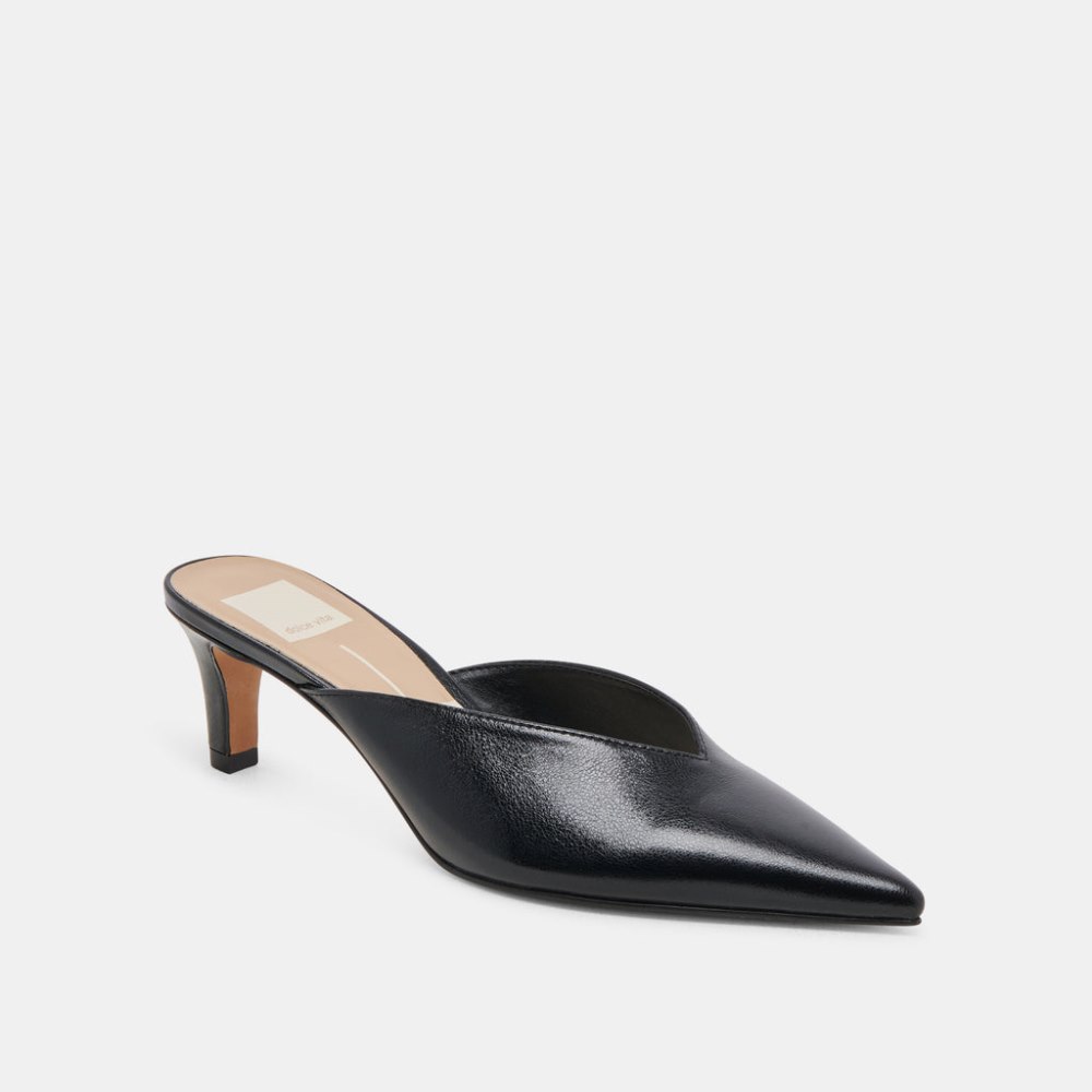 Dolce Vita Sarina Heels Midnight Crinkle Patent