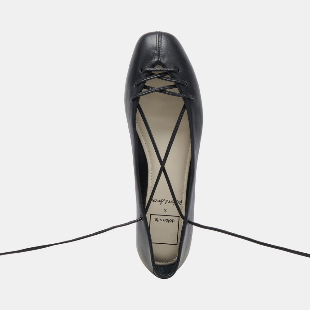 Dolce Vita Beate Ballet Flats Black Leather