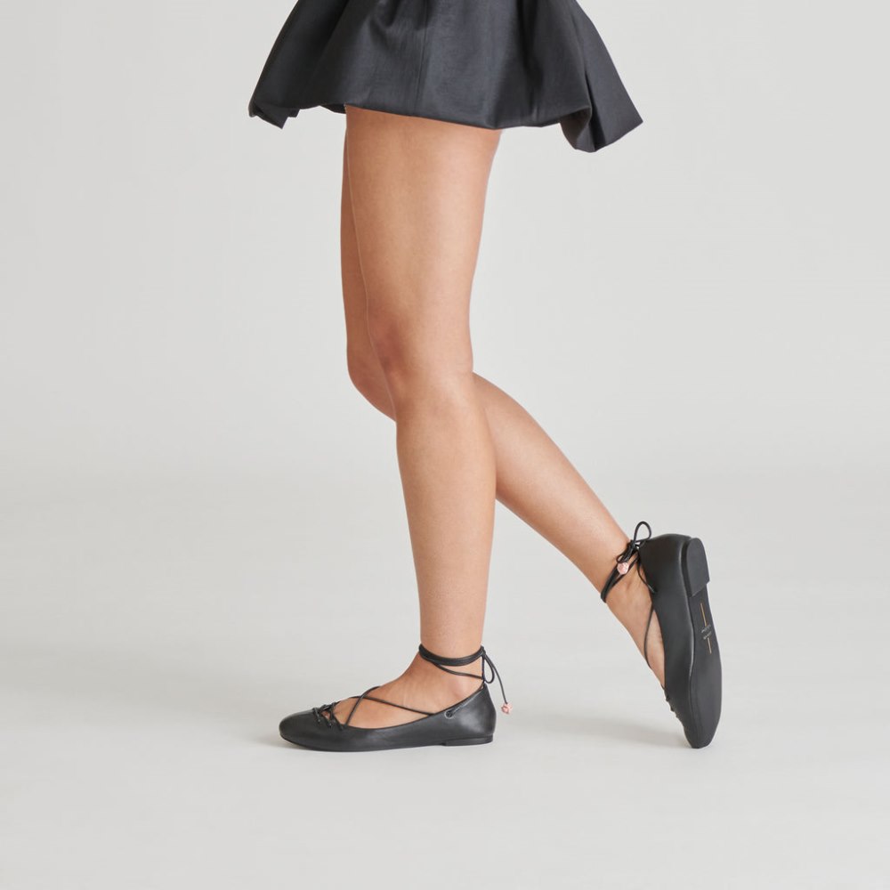 Dolce Vita Beate Ballet Flats Black Leather