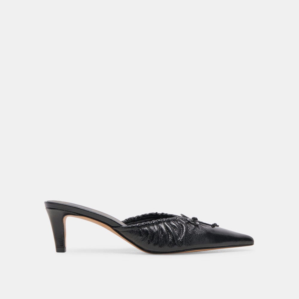 Dolce Vita Kairi Mid Heels Midnight Crinkle Patent