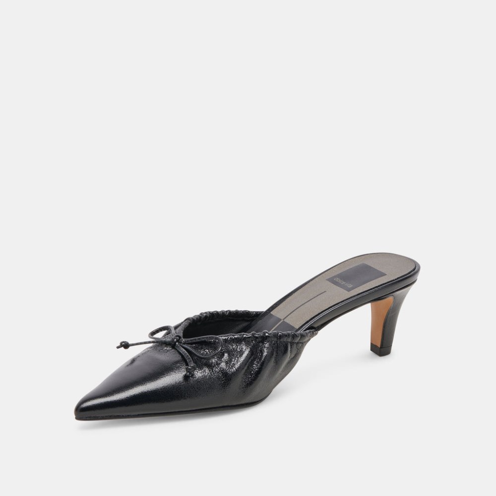 Dolce Vita Kairi Mid Heels Midnight Crinkle Patent