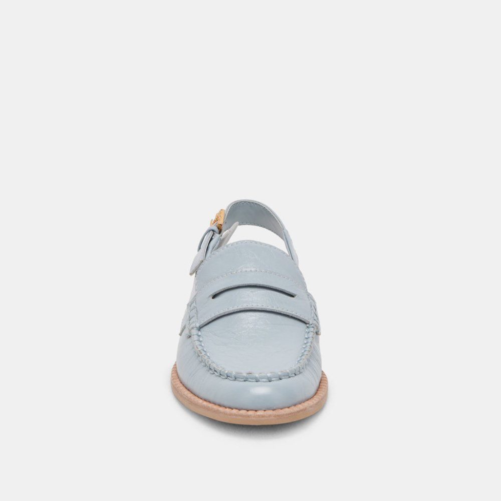 Dolce Vita Hardi Loafers Sky Blue Crinkle Patent