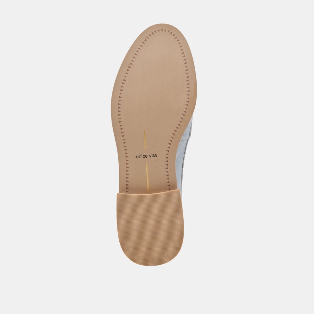 Dolce Vita Hardi Loafers Sky Blue Crinkle Patent